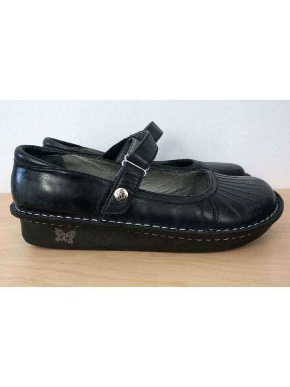 Alegria Belle Black Mary Jane Shoes Size 38 US 8 8.5